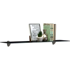 Boxxx SKLENENÁ POLICA, čierna, 78/0, 6/18 cm vyobraziť