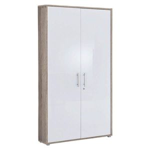 MID.YOU SKRINKA NA DOKUMENTY, dub sonoma, biela s vysokým leskom, 84, 4/185, 6/33 cm vyobraziť