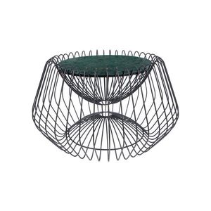 PRÍRUČNÝ STOLÍK, čierna, zelená vyobraziť