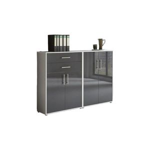 MID.YOU SKRINKA NA DOKUMENTY, sivá, antracitová s vysokým leskom, 168, 8/113, 6/33 cm vyobraziť