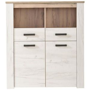 Ti'me KOMODA, farba strieborného duba, 114/127, 5/36, 5 cm vyobraziť