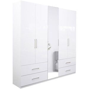 Boxxx ŠATNÍKOVÁ SKRIŇA, biela, biela s vysokým leskom, 224/211/55 cm vyobraziť