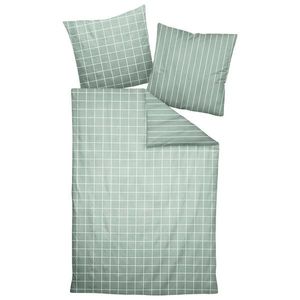 Janine POSTEĽNÁ BIELIZEŇ, makosatén, biela, šalviovozelená, 140/200 cm vyobraziť