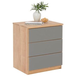 Linea Natura NOČNÝ STOLÍK, dub, taupe, farba duba, 50/60/40 cm vyobraziť