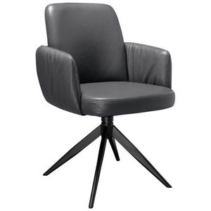 Moderano STOLIČKA S PODRÚČKAMI, antracitová, čierna vyobraziť