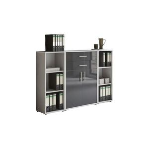 MID.YOU SKRINKA NA DOKUMENTY, sivá, antracitová s vysokým leskom, 172, 6/113, 6/33 cm vyobraziť