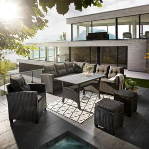 Ambia Garden JEDÁLENSKÁ TERASOVÁ SÚPRAVA kov, plast, textil vyobraziť