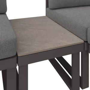 Amatio ZÁHRADNÝ STÔL, kov, kameň, 67/43/35 cm vyobraziť