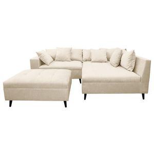 MID.YOU ROHOVÁ SEDACIA SÚPRAVA, textil, béžová vyobraziť