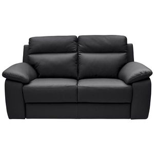 Celina Home DVOJMIESTNA POHOVKA, čierna, pravá koža vyobraziť