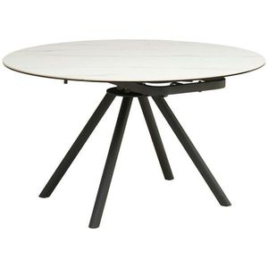 MID.YOU JEDÁLENSKÝ STÔL, čierna, biela, 80-130/130/75-77 cm vyobraziť