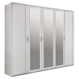 MID.YOU SKRIŇA S OTOČNÝMI DVERAMI, biela, 225/210/58 cm vyobraziť