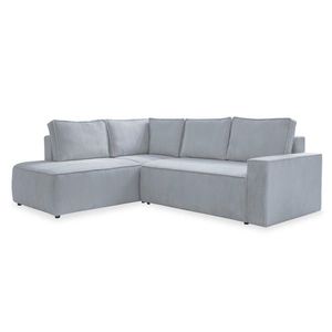 MID.YOU ROHOVÁ SEDACIA SÚPRAVA, textil, svetlosivá vyobraziť