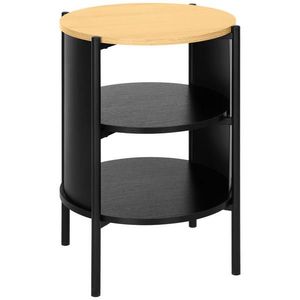 Xora PRÍRUČNÝ STOLÍK, prírodná farba, čierna vyobraziť