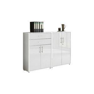 MID.YOU SKRINKA NA DOKUMENTY, biela, biela s vysokým leskom, 168, 8/113, 6/33 cm vyobraziť