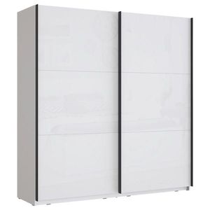 home24 ŠAT. SKRIŇA S POSUV. DVERAMI, biela, biela s vysokým leskom, 200, 1/209, 7/61, 2 cm vyobraziť