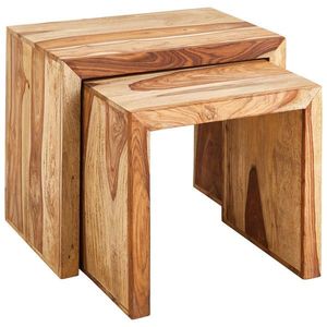 Landscape SADA ZASÚVACÍCH STOLÍKOV, indický palisander, prírodná farba vyobraziť