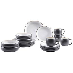 Novel KOMBINOVANÝ SERVIS 16-dielne, kamenina keramika vyobraziť