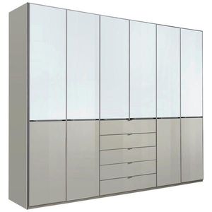 Novel SKRIŇA S OTOČNÝMI DVERAMI, sivá, biela, 300/236/58 cm vyobraziť