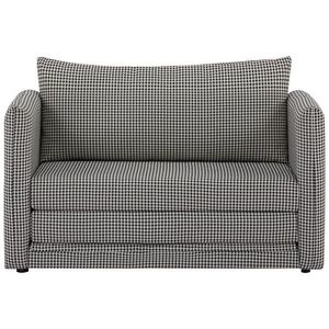 MID.YOU ROZKLADACIA POHOVKA, textil, čierna, biela vyobraziť