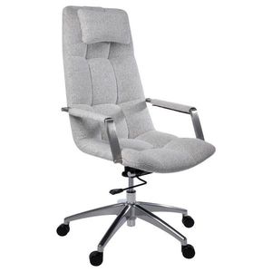 Novel KANCELÁRSKE KRESLO, tkaná textília, sivobéžová vyobraziť