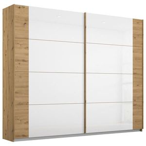 Rauch Möbel ŠAT. SKRIŇA S POSUV. DVERAMI, biela, dub artisan, 226/210/62 cm vyobraziť