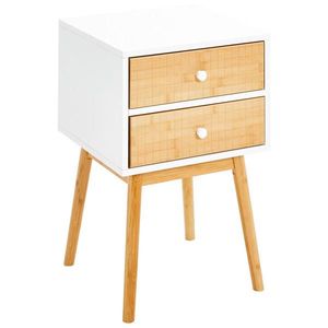 Xora NOČNÝ STOLÍK, borovica, prírodná farba, biela, 40/61, 5/40 cm vyobraziť