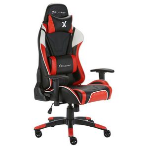 X Rocker HERNÁ STOLIČKA, vzhľad kože, červená, čierna vyobraziť