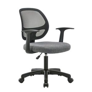 Xora OTOČNÁ STOLIČKA, sieťovina, tkaná textília, sivá, čierna vyobraziť