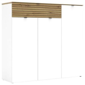 Voleo SKRINKA NA TOPÁNKY, biela, dub artisan, 136/125/41 cm vyobraziť