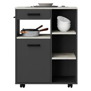 P & B SERVÍROVACÍ VOZÍK, antracitová, svetlosivá, 70, 2/92, 6/40 cm vyobraziť