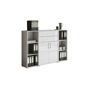 MID.YOU SKRINKA NA DOKUMENTY, sivá, biela s vysokým leskom, 172, 6/113, 6/33 cm vyobraziť