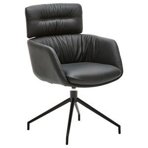 Dieter Knoll STOLIČKA S PODRÚČKAMI, čierna vyobraziť