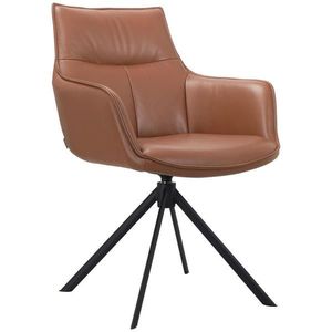 Novel STOLIČKA S PODRÚČKAMI, čierna, koňaková vyobraziť