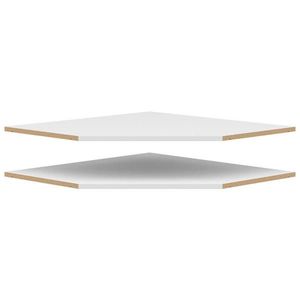 Carryhome ROHOVÁ POLICA, biela, 96, 5/1, 5/73, 8 cm vyobraziť