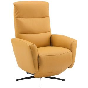 Livetastic RELAXAČNÉ KRESLO, textil, koža, žltá vyobraziť