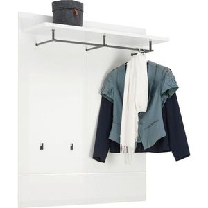 Hom`in VEŠIAKOVÝ PANEL, biela, biela s vysokým leskom, 100/122/30 cm vyobraziť