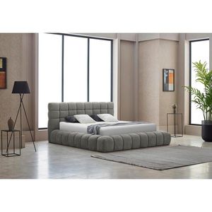Livetastic ČALÚNENÁ POSTEĽ, 180/200 cm, sivá vyobraziť