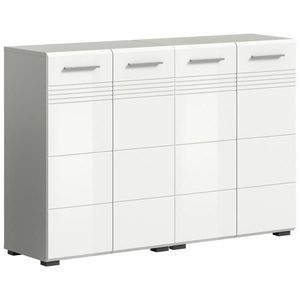 MID.YOU SPODNÁ SKRINKA, biela s vysokým leskom, sivá, 120/80/30 cm vyobraziť