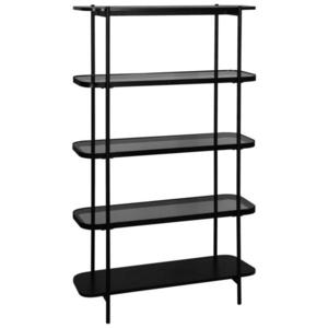 Xora REGÁL, sivá, čierna, železo, 90/155/34 cm vyobraziť