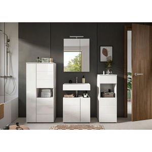 MID.YOU KÚPEĽŇA biela s vysokým leskom vyobraziť