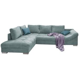 MID.YOU ROHOVÁ SEDACIA SÚPRAVA, textil, svetlomodrá vyobraziť