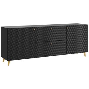 Livetastic NÍZKA KOMODA, čierna, 180/69, 4/39 cm vyobraziť