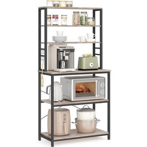 MID.YOU REGÁL, čierna, sivobéžová, oceľ, 80/167/40 cm vyobraziť