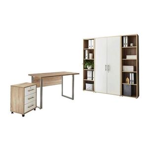 MID.YOU KANCELÁRIA, biela, dub sonoma, vyobraziť