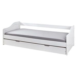 Jednolôžko s prístelkou LAURA biele vyobraziť