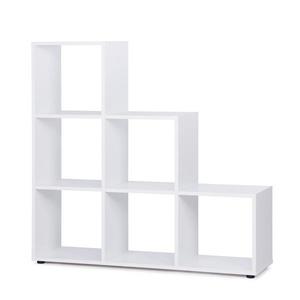 Knižnica BERGAMO 1 biela vyobraziť