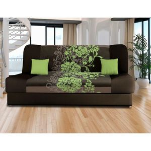 Pohovka VICTORIA zelené kvety vyobraziť