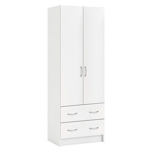 Skriňa policová 2 dvere + 2 zásuvky BEST biela vyobraziť