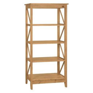 Knižnica 4 police CORONA 2 vosk vyobraziť